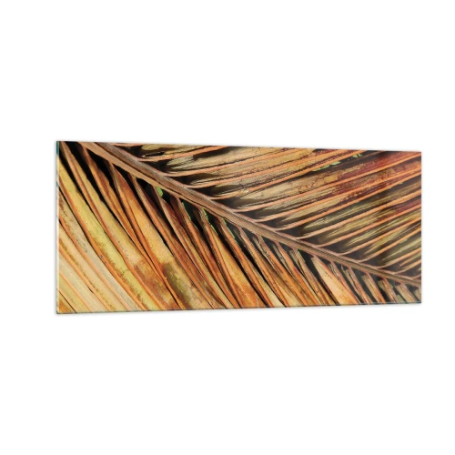 Tablou pe sticlă - Aur de nucă de cocos - 100x40 cm