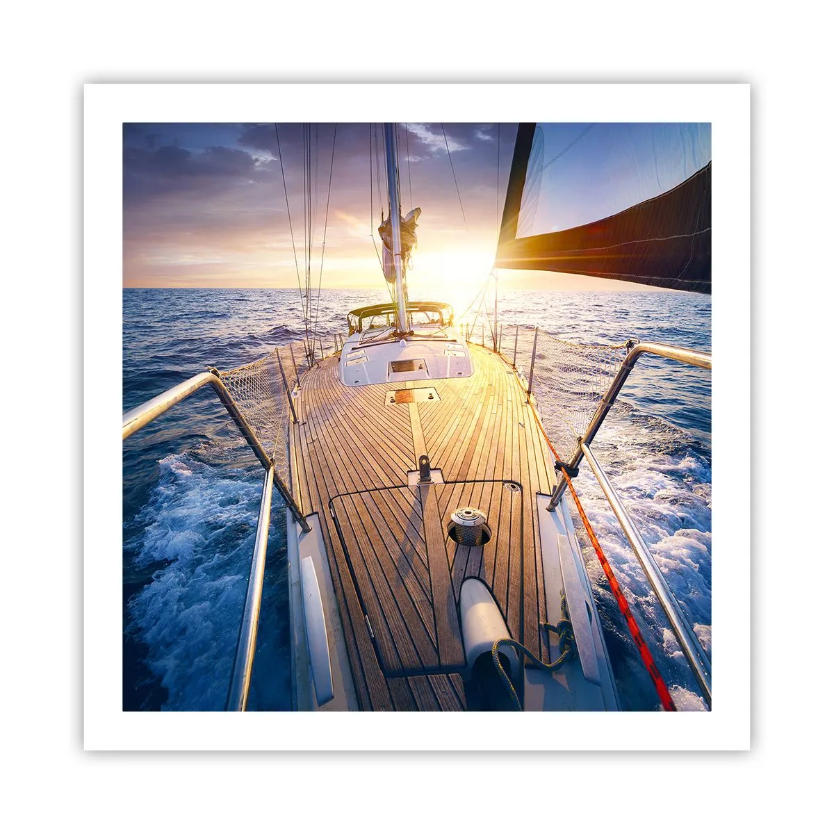 Poster - Alergând pe valuri - 60x60 cm