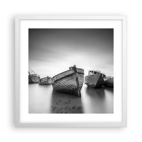 Poster în ramă albă - Acum sunt doar amintiri... - 40x40 cm