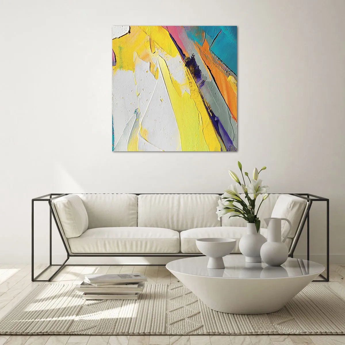 Tablou pe sticlă - Anatomia luminii - 60x60 cm