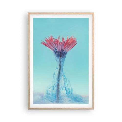 Poster în ramă de stejar deschis - Într-o unduire revigorantă - 61x91 cm