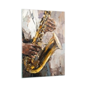 Tablou pe sticlă - E timpul pentru a cânta solo - 50x70 cm