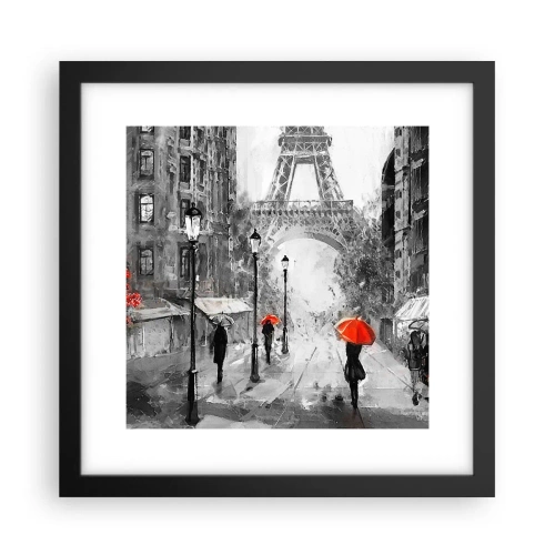 Poster în ramă neagră - Toate drumurile duc la el - 30x30 cm