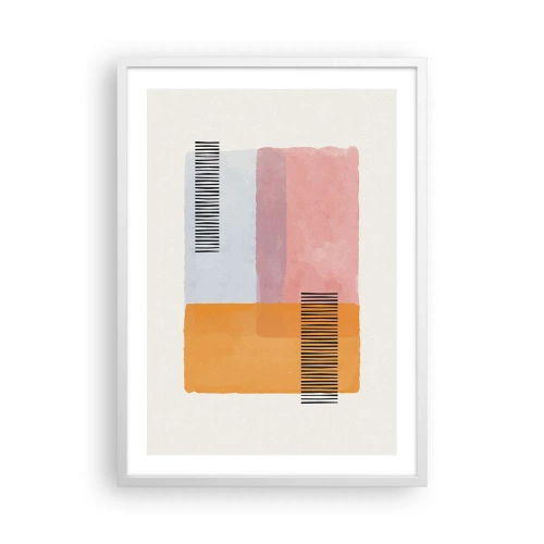 Poster în ramă albă - Din colț în colț - 50x70 cm