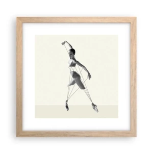 Poster în ramă de stejar deschis - Într-un teatru de lumină - 30x30 cm