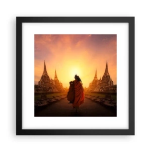 Poster în ramă neagră - În pace prin eternitate - 30x30 cm