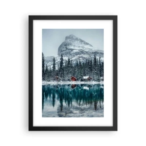 Poster în ramă neagră - Refugiu canadian - 30x40 cm