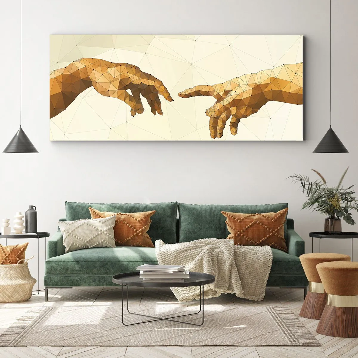 Tablou pe pânză - Geometrie divină - 160x50 cm