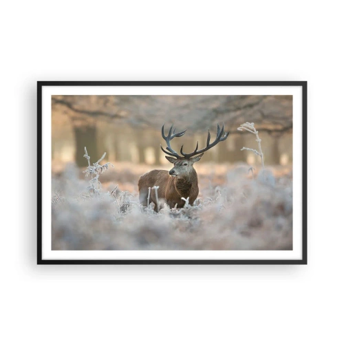 Poster în ramă neagră - O dimineață răcoroasă - 91x61 cm