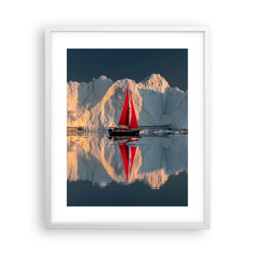 Poster în ramă albă - La capătul lumii - 40x50 cm