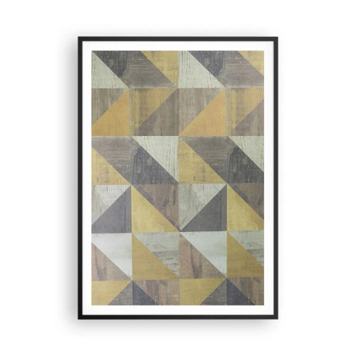 Poster în ramă neagră - La unghiul triunghiului - 70x100 cm