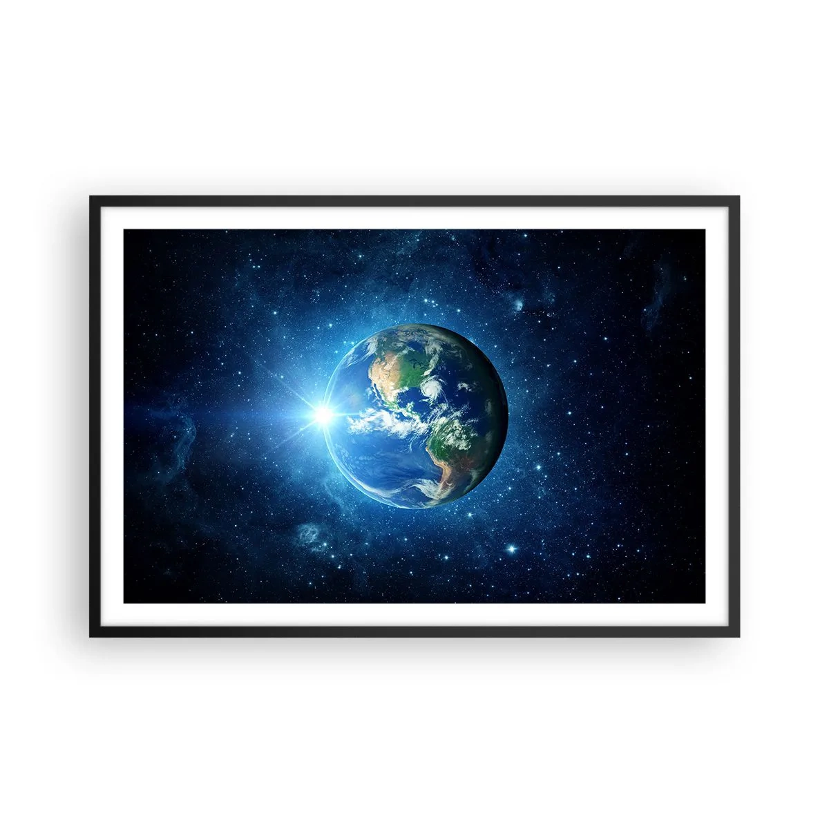 Poster în ramă neagră - Suntem în ceruri - 91x61 cm