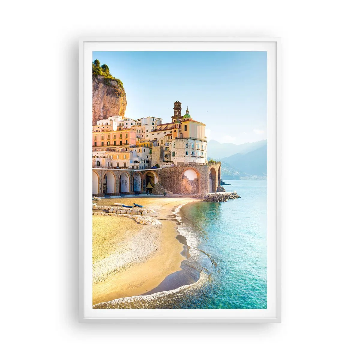 Poster în ramă albă - Un oraș incredibil - 70x100 cm