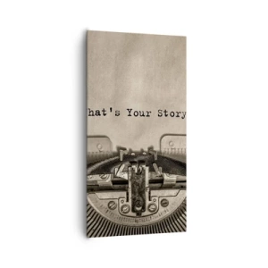 Tablou pe pânză - Spune-mi - 65x120 cm