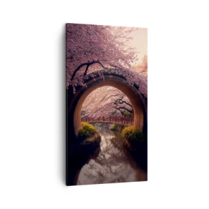 Tablou pe pânză - Primăvara japoneză - 45x80 cm