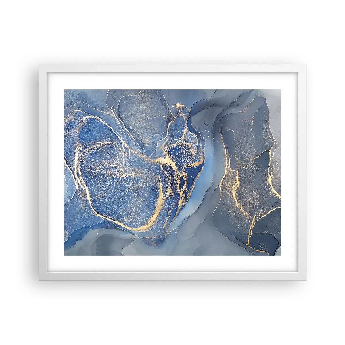 Poster în ramă albă - Praf de aur - 50x40 cm