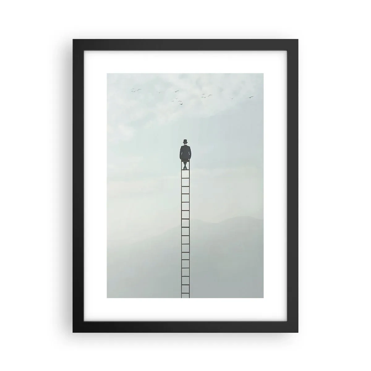 Poster în ramă neagră - Fii deasupra - 30x40 cm