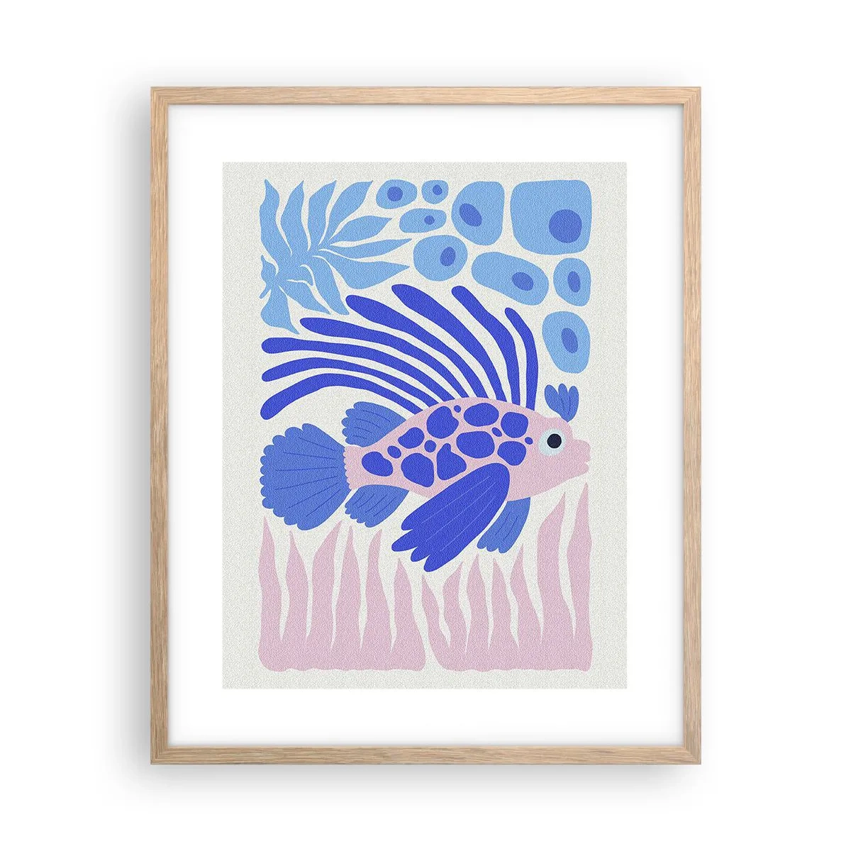 Poster în ramă de stejar deschis - Eliberat - 40x50 cm