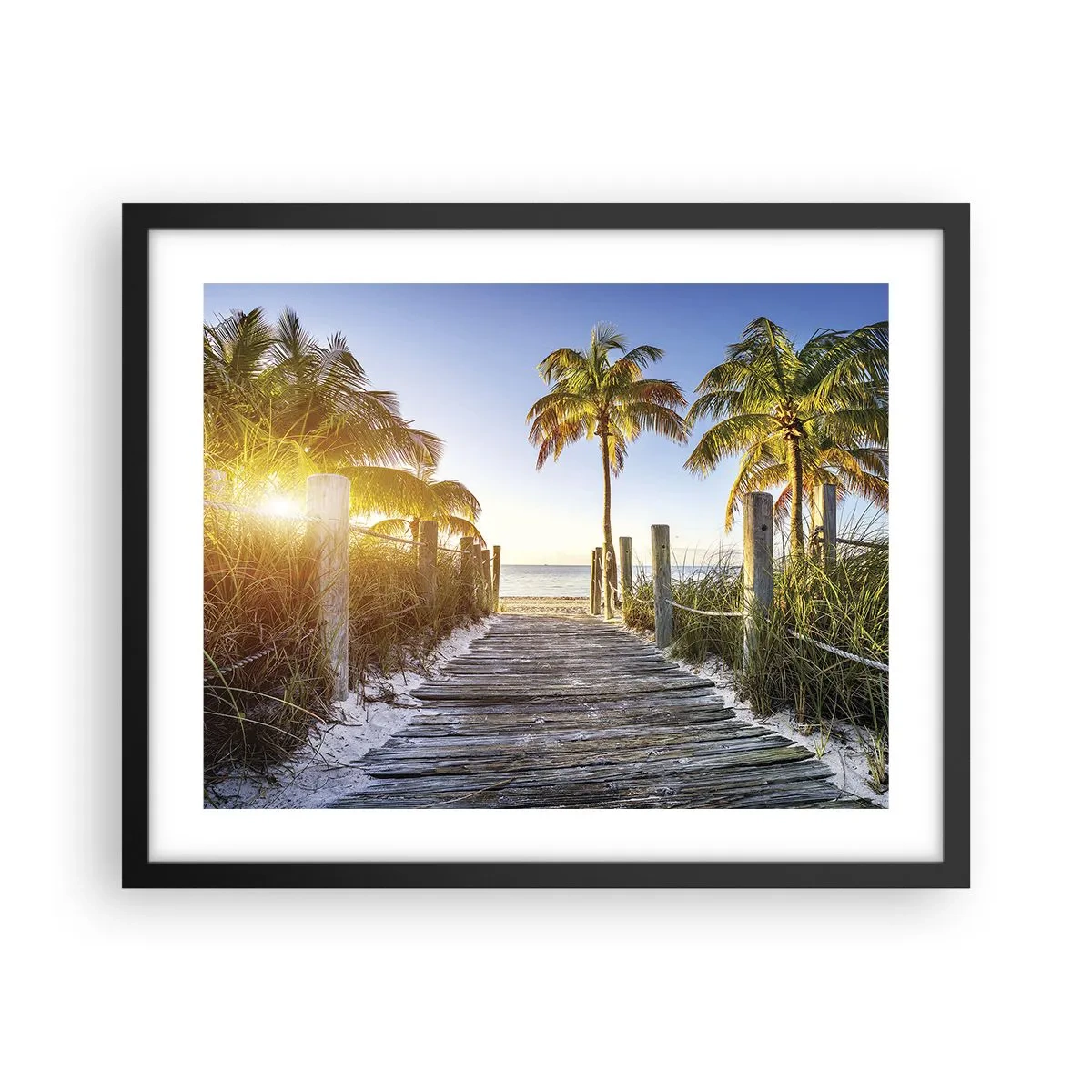 Poster în ramă neagră - Direct în paradis - 50x40 cm