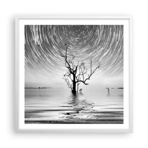 Poster în ramă albă - O simfonie a naturii - 60x60 cm