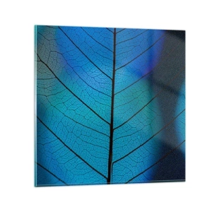 Tablou pe sticlă - Construcție de finețe - 60x60 cm