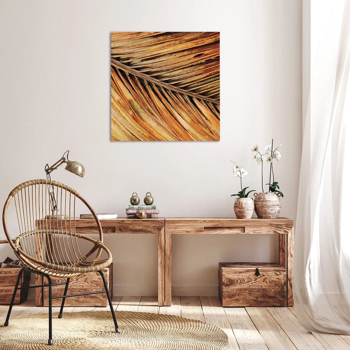 Tablou pe pânză - Aur de nucă de cocos - 40x40 cm