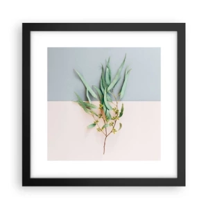 Poster în ramă neagră - Subtilitate pastelată - 30x30 cm