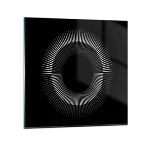 Tablou pe sticlă - Soarele Negru - 30x30 cm