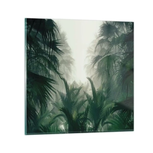Tablou pe sticlă - Mister tropical - 70x70 cm