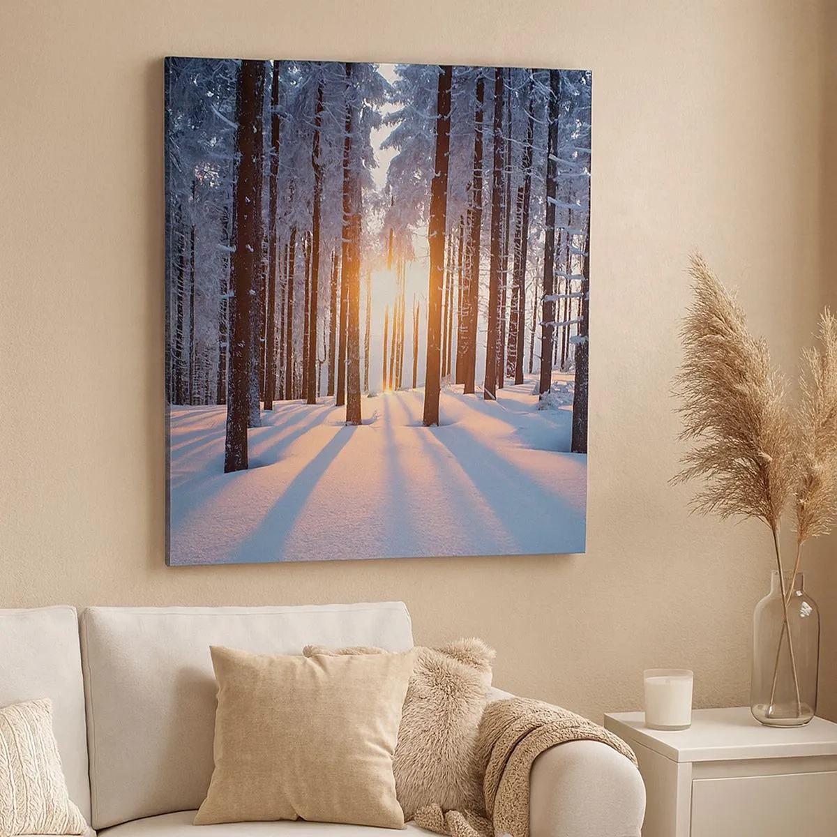 Tablou pe pânză - În mod clar în alb și negru - 30x30 cm