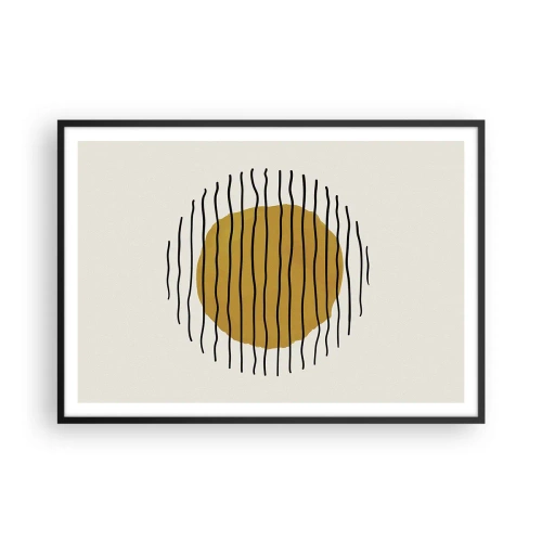 Poster în ramă neagră - Abstracție tremurândă de căldură - 100x70 cm