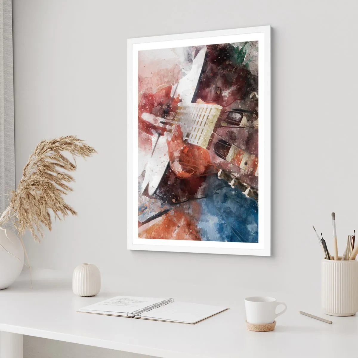 Poster în ramă albă - Și ce părere ai? - 40x50 cm