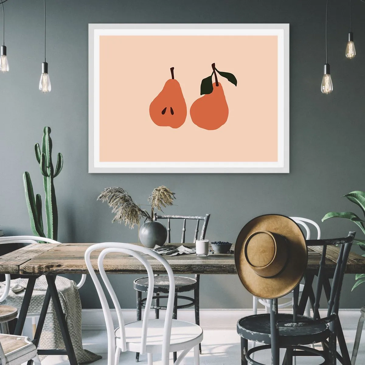 Poster în ramă albă - Dulceața în sine - 40x30 cm