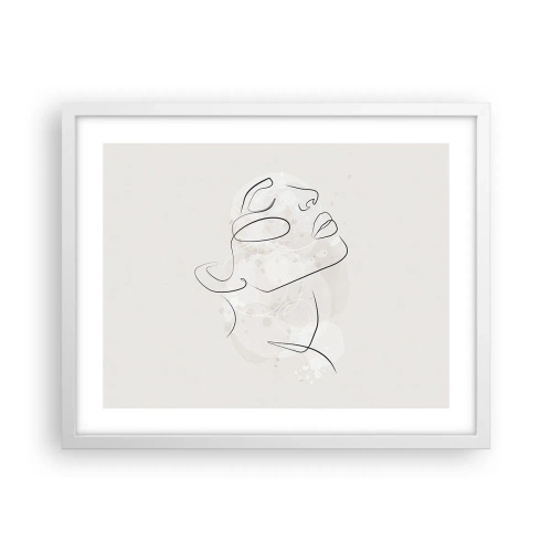 Poster în ramă albă - Schiță de vis - 50x40 cm