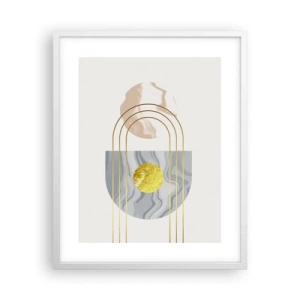 Poster în ramă albă - Lumină și strălucire - 40x50 cm
