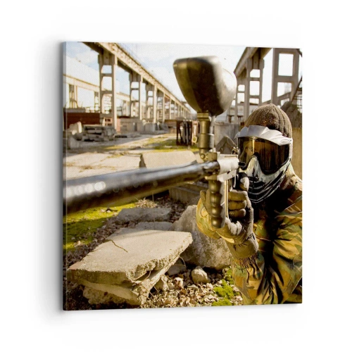 Tablou pe pânză - Și tu poți fi erou - 70x70 cm