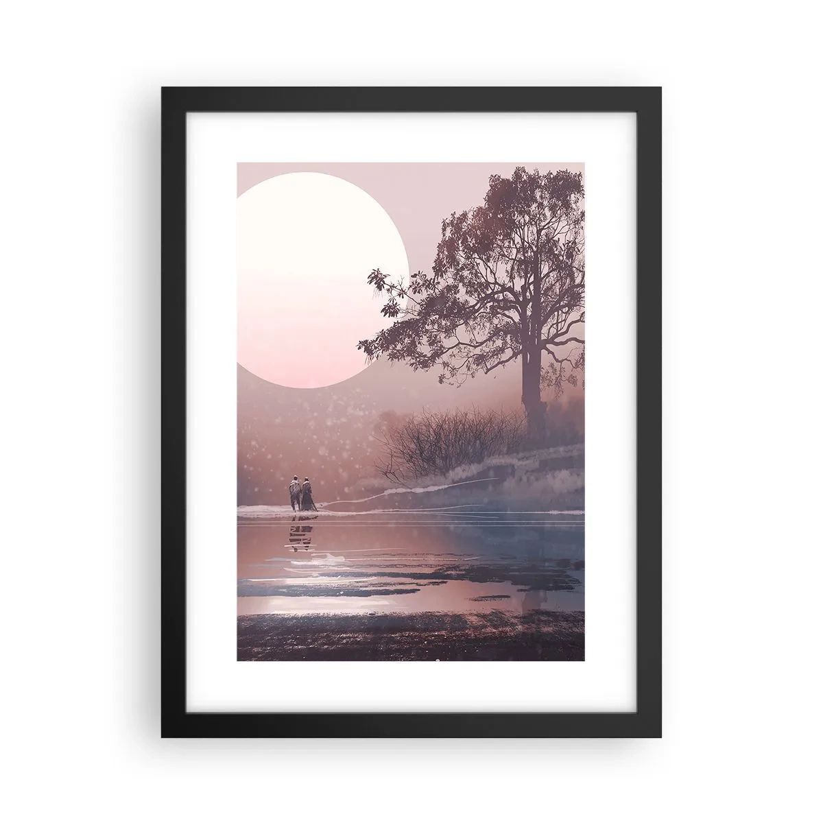 Poster în ramă neagră - Minuni nocturne - 30x40 cm