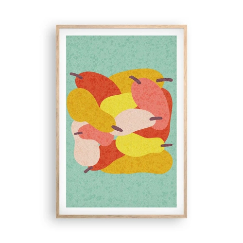 Poster în ramă de stejar deschis - Gustă soarele de vară - 61x91 cm