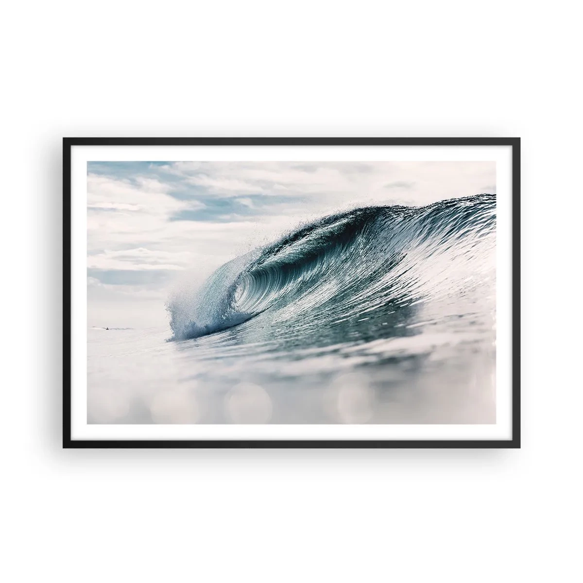Poster în ramă neagră - Summitul apei - 91x61 cm