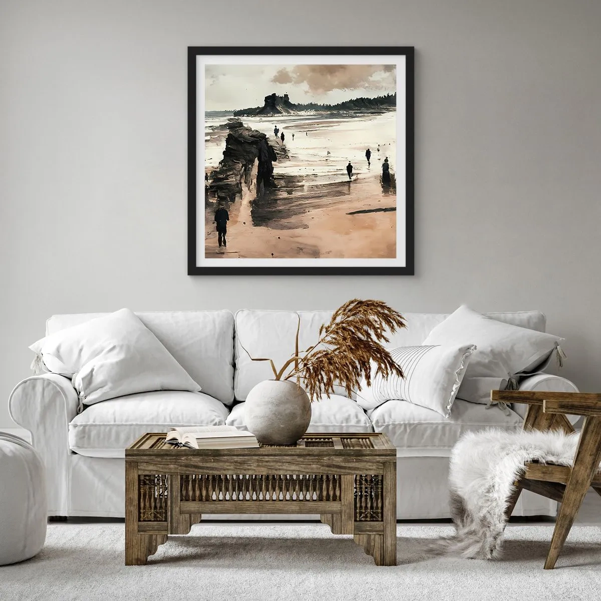 Poster în ramă neagră - Reamintiți - 30x30 cm