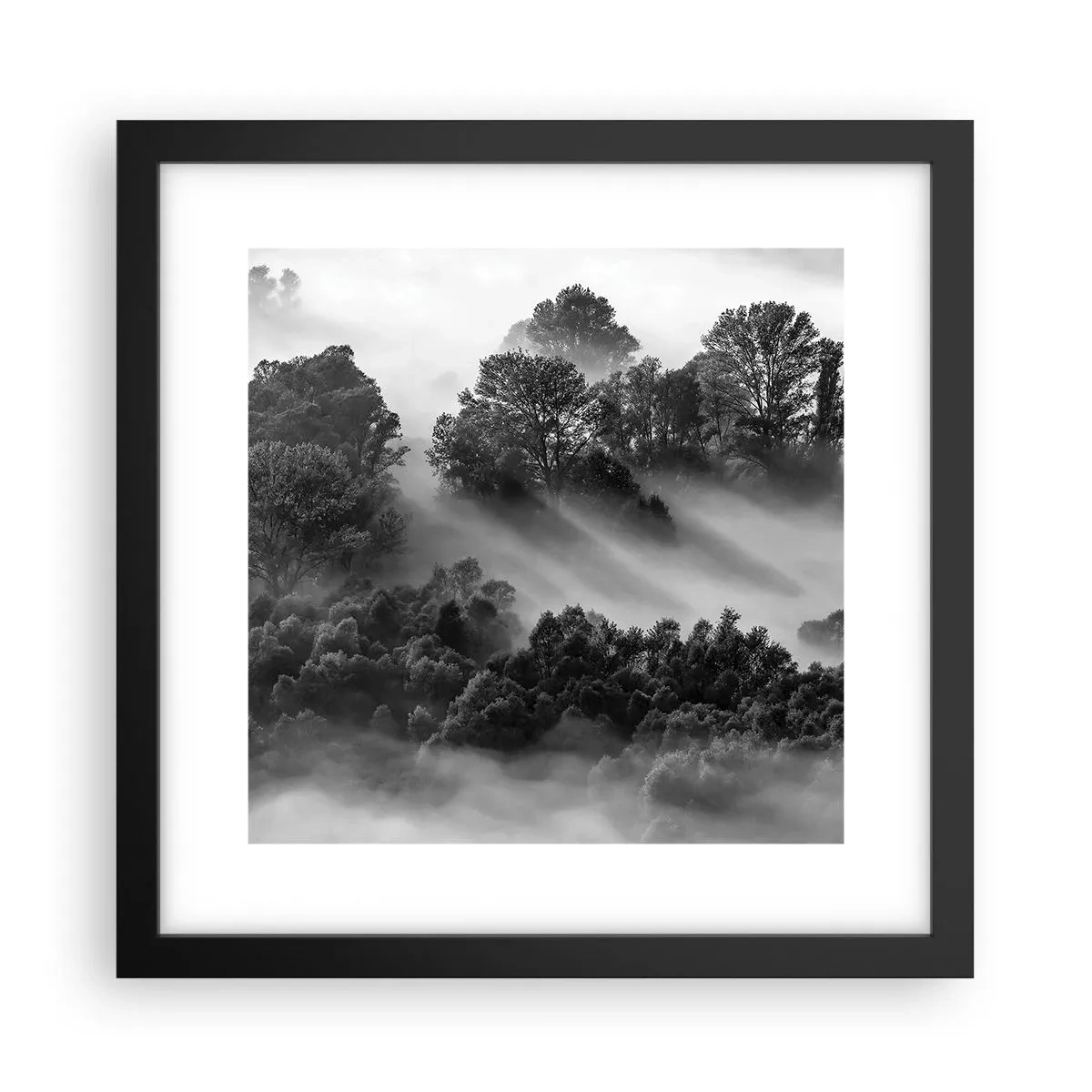 Poster în ramă neagră - Trezindu-se din somn - 30x30 cm