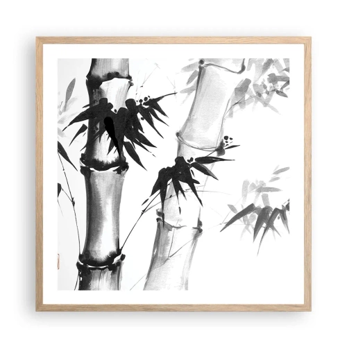 Poster în ramă de stejar deschis - Primul-plan al Orientului - 60x60 cm