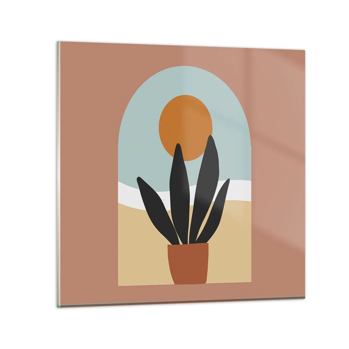 Tablou pe sticlă - Bucurii mici - 60x60 cm