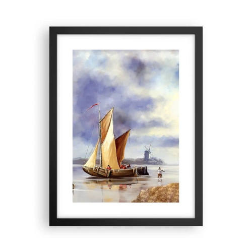 Poster în ramă neagră - Întoarcerea marinarilor - 30x40 cm