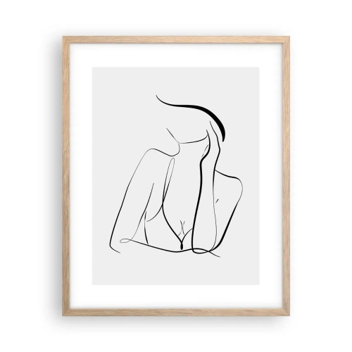 Poster în ramă de stejar deschis - Pe valul unui vis - 40x50 cm