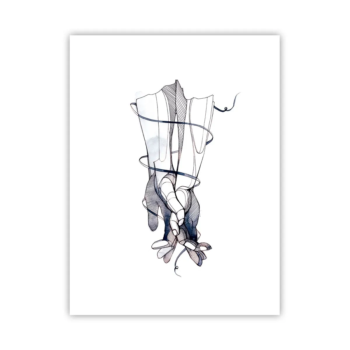 Poster - Un studiu al atingerii - 30x40 cm