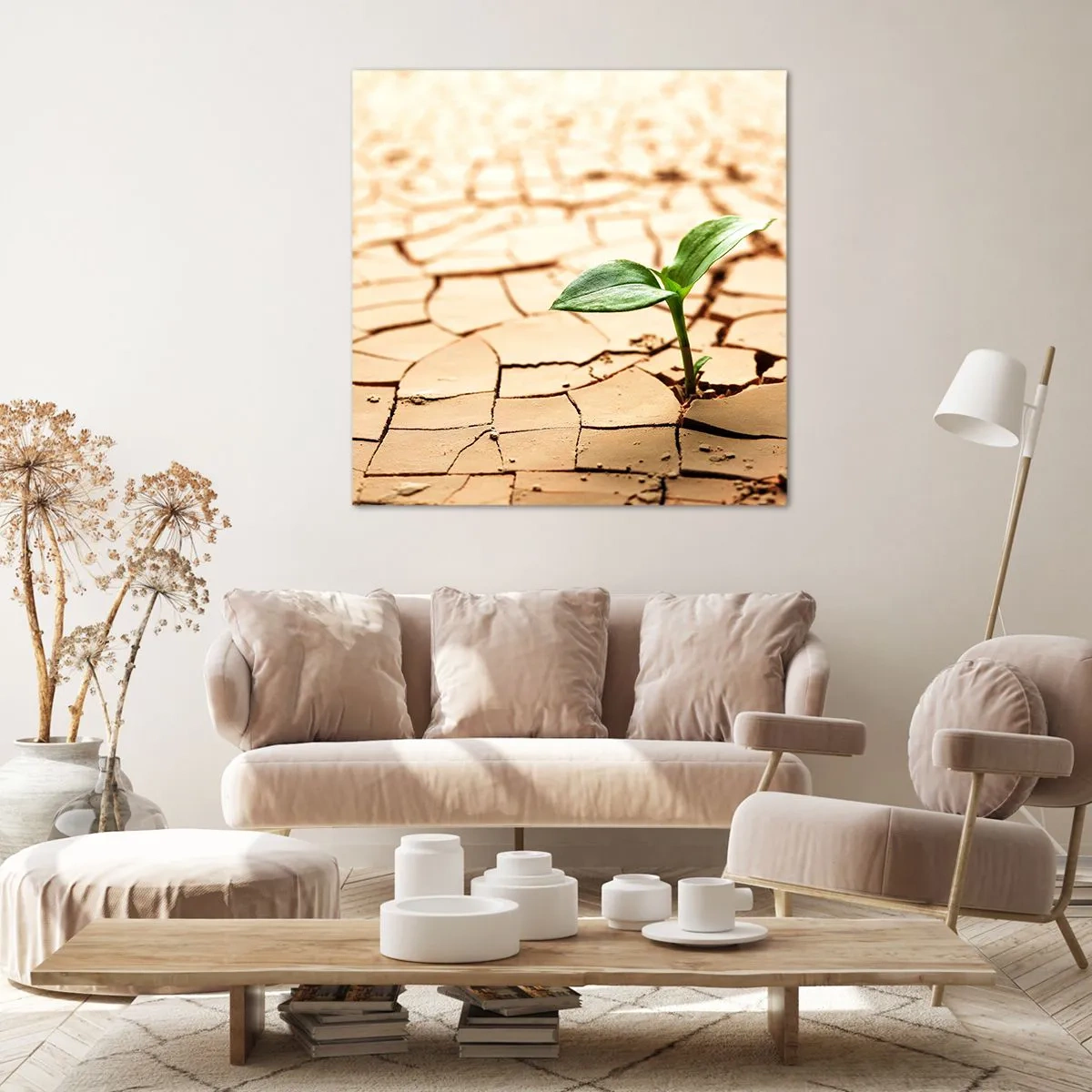 Tablou pe pânză - Forța irepresibilă a vieții - 50x50 cm