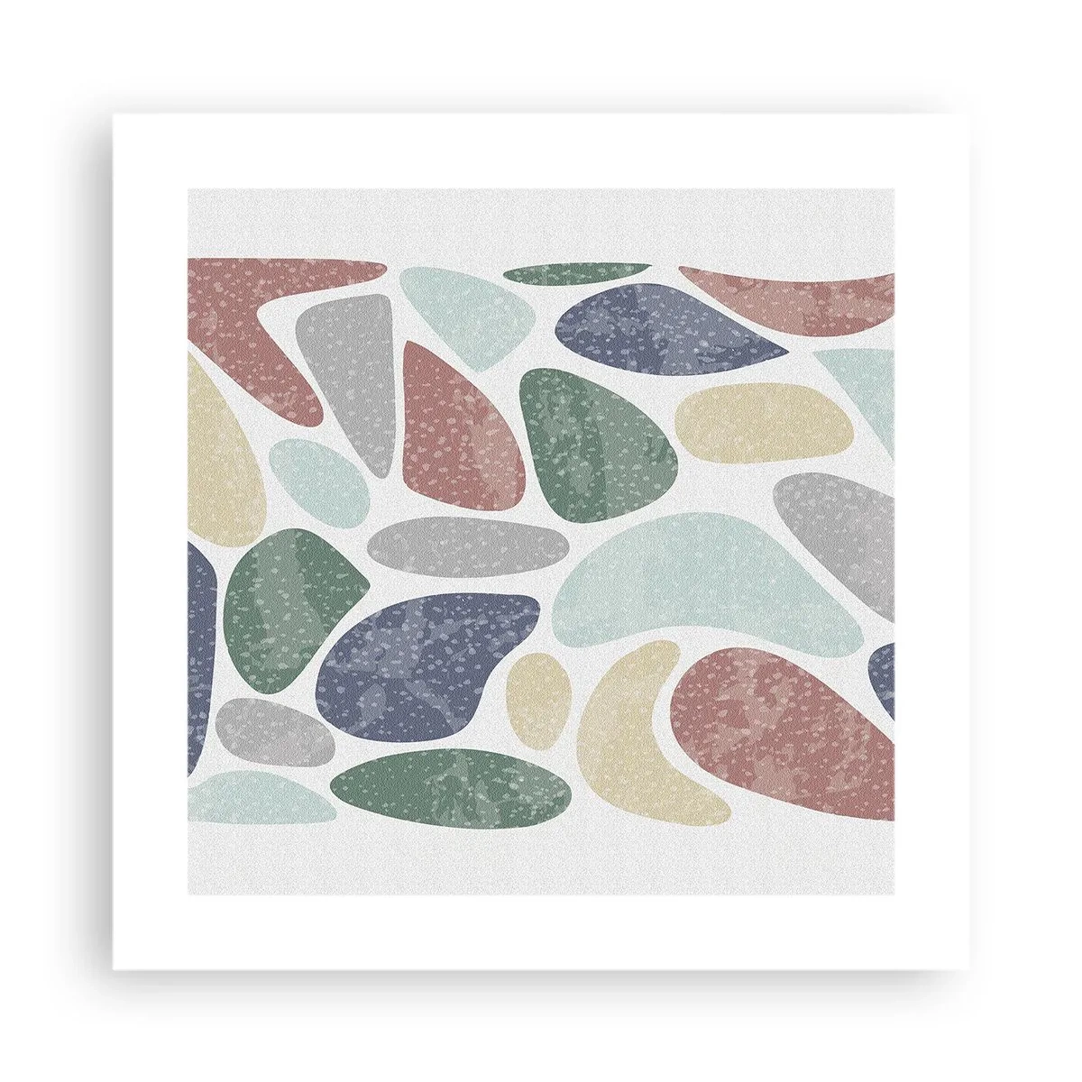 Poster - Un mozaic de culori pudrate - 40x40 cm