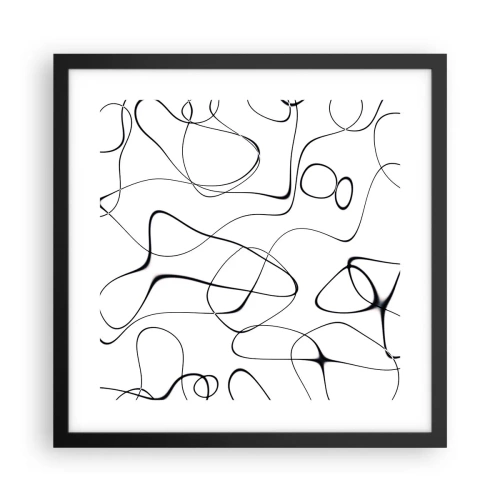 Poster în ramă neagră - Căile vieții, căile destinului - 40x40 cm