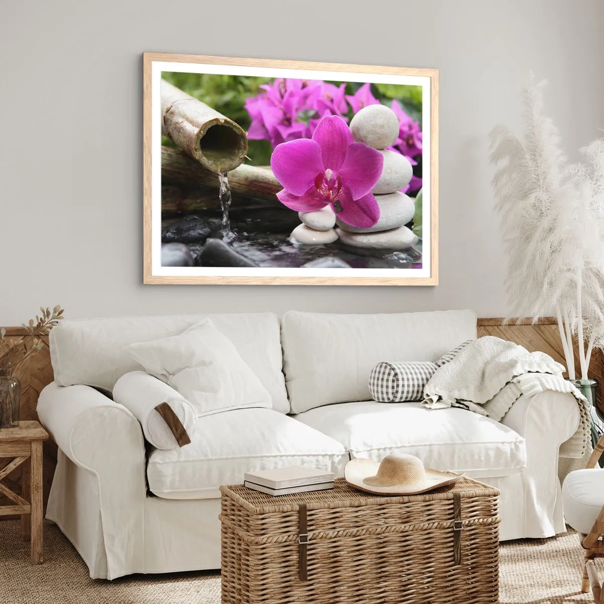 Poster în ramă de stejar deschis - Te odihnești deja - 50x40 cm